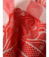  Traditional Bengal Handloom Cotton Saree Flower Garden Design With Blouse Piece (White Red)