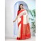 Bengal Art Garad Silk Saree Handmade Kalka with WholeBody Design Saree (Red White)