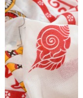 Handloom Pure Cotton Saree Durga Printed HandPrint Design With Blouse Piece