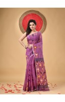 Resham Dhakai Jamdani Cotton Handloom Saree Kohinoor Design Jamdani Saree(jam)