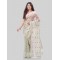  Hirokduti Resham Dhakai jamdani Bengal Pure Cotton Handloom Saree without Blouse Piece (Off White)