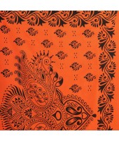  Pure Cotton Sreemoyee Design Handloom Saree with Blouse Piece (Orange Black)